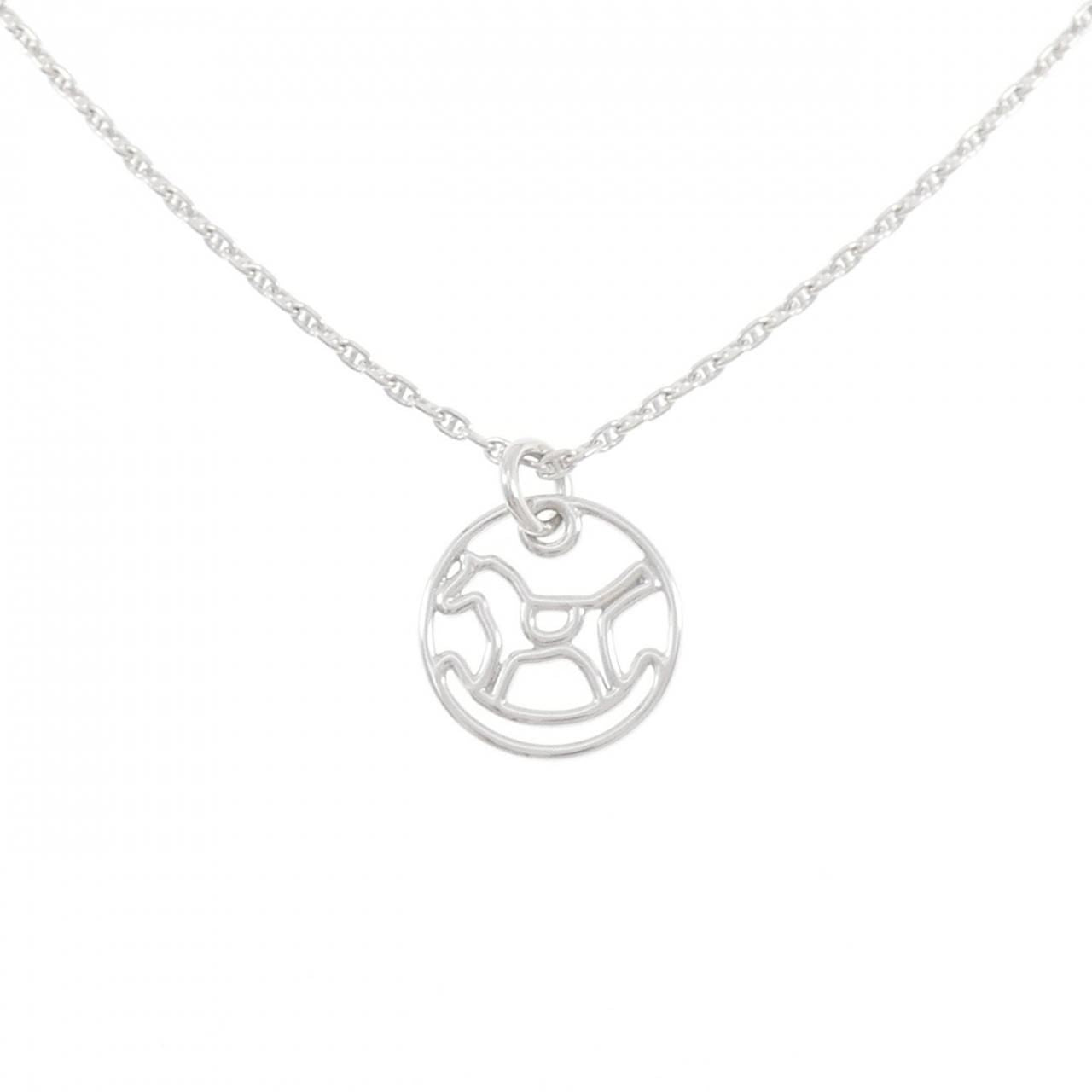 Hermes Necklace White Gold