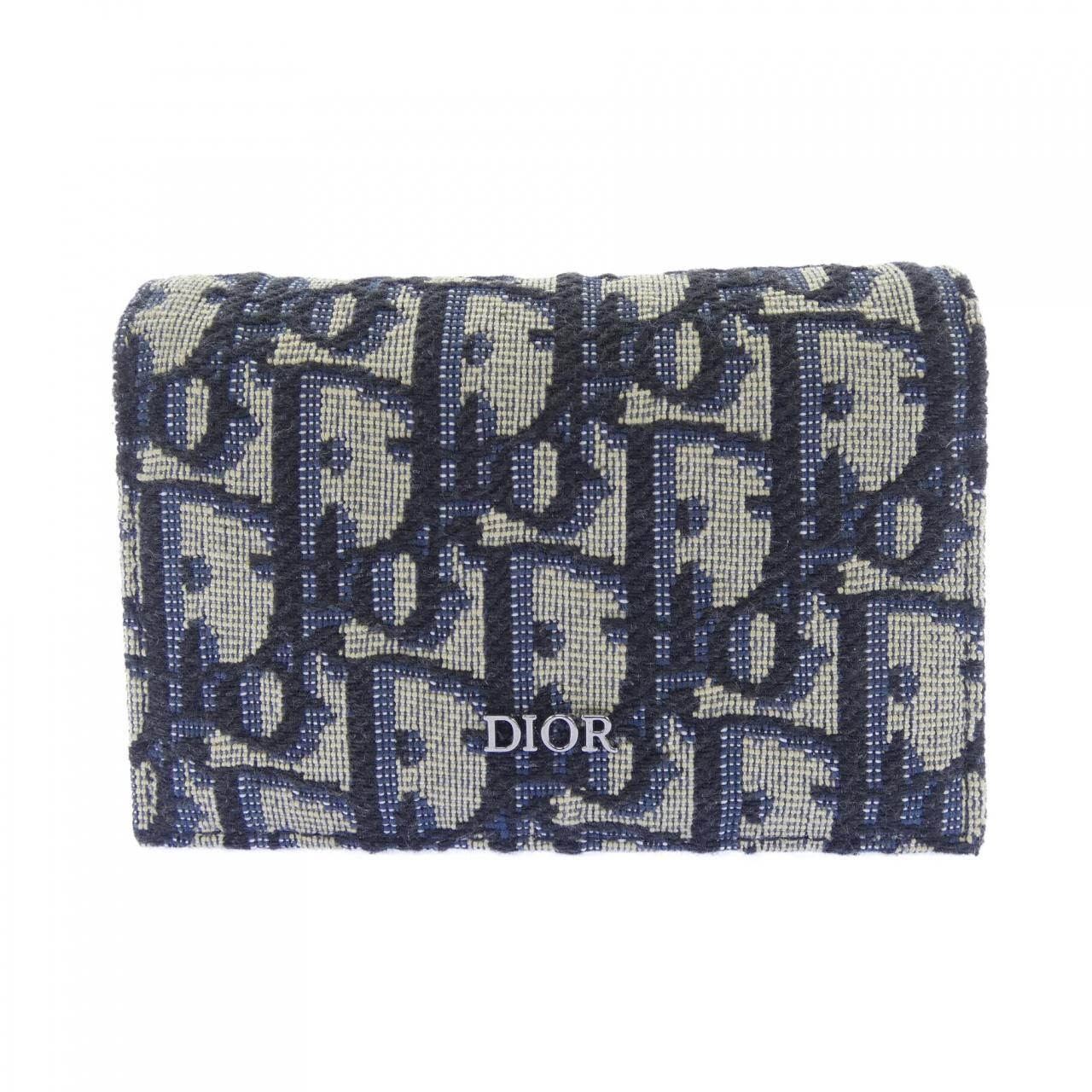 Dior Card Case Card Holders Black