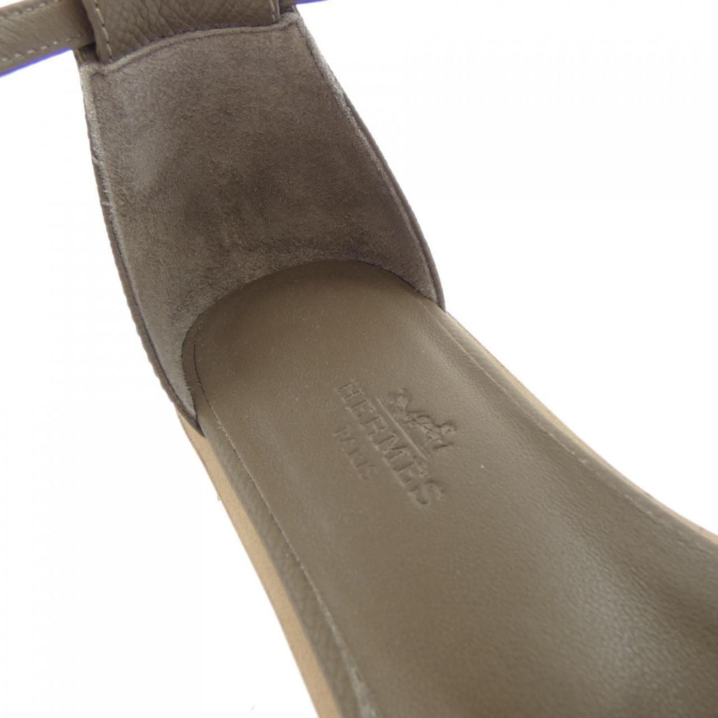 Hermes Santorini Sandals Khaki — view 6
