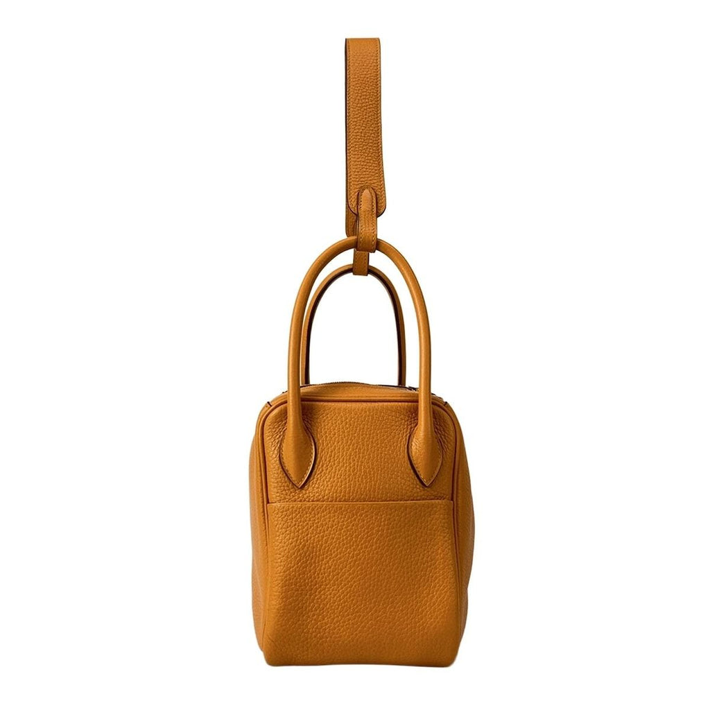 Hermes Shoulder Bag Lindy 26 Apricot Silver — view 2