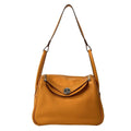 Hermes Shoulder Bag Lindy 26 Apricot Silver