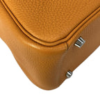 Hermes Shoulder Bag Lindy 26 Apricot Silver — view 8