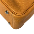 Hermes Shoulder Bag Lindy 26 Apricot Silver — view 9