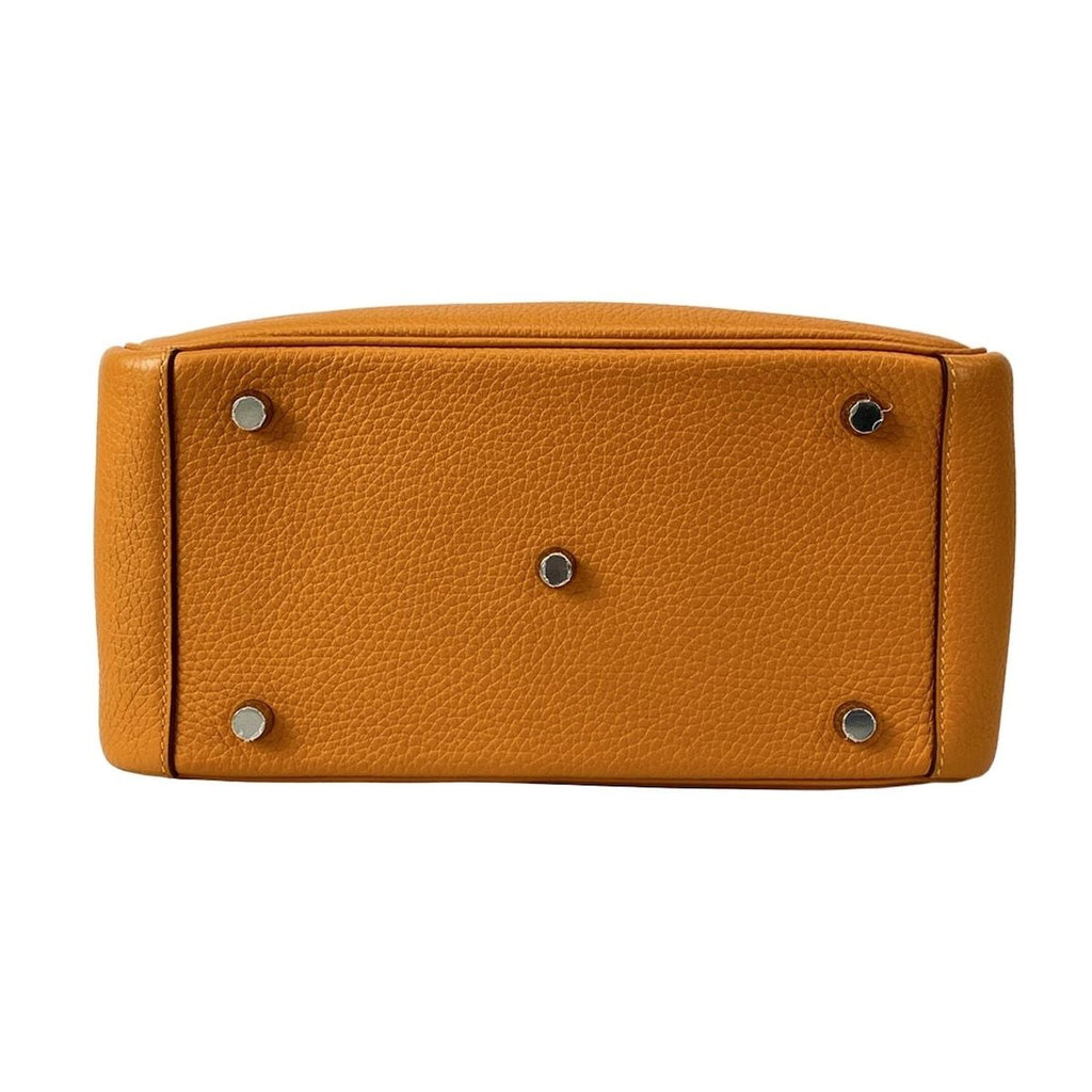 Hermes Shoulder Bag Lindy 26 Apricot Silver — view 5
