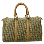 Dior Handbag Trotter Light Green Ivory Beige Mini Boston Leather — view 3