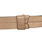 Saint Laurent Rive Gauche Handbag Pink Beige Silver Leather — view 9