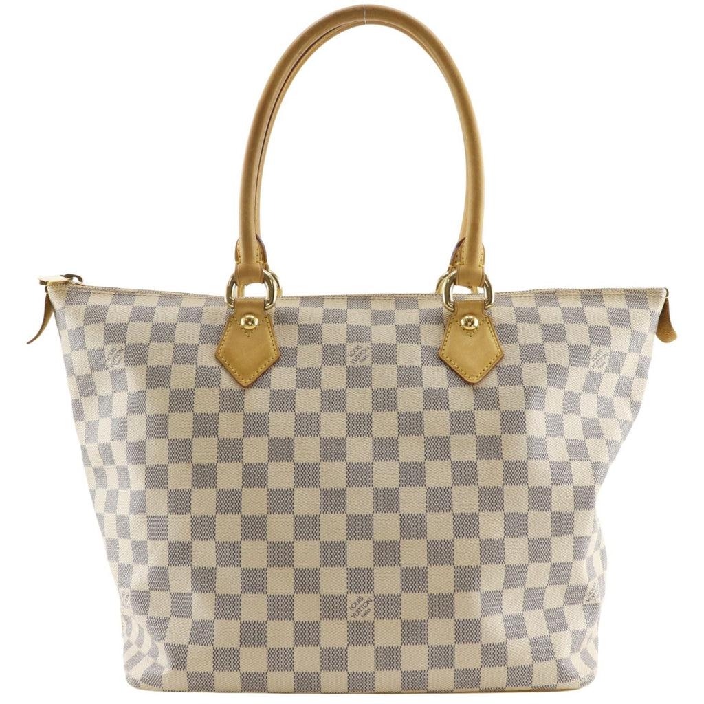 Louis Vuitton Saleya MM Damier Azur Canvas White Tote