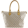Louis Vuitton Saleya MM Damier Azur Canvas White Tote