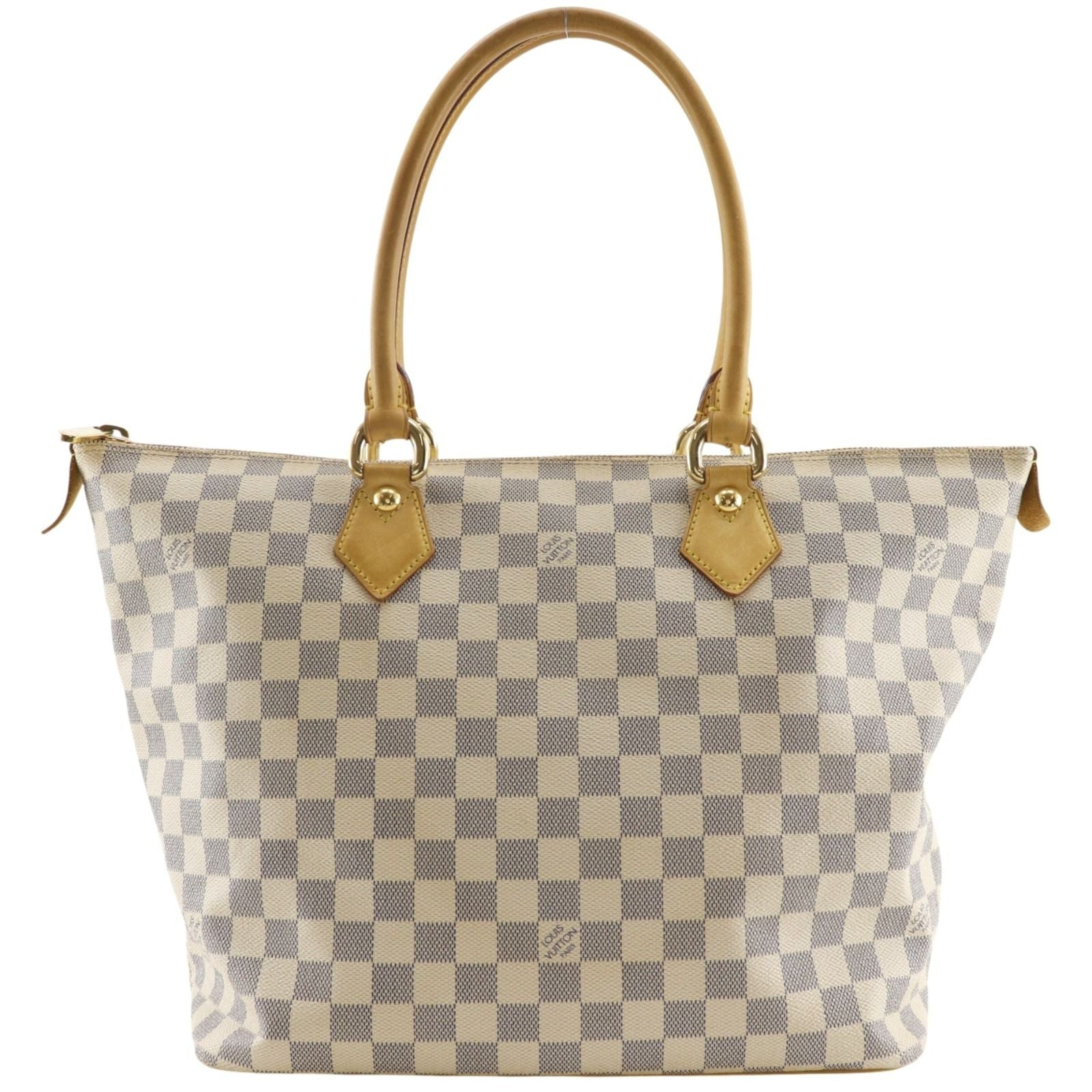 Louis Vuitton Saleya MM Damier Azur Canvas White Tote