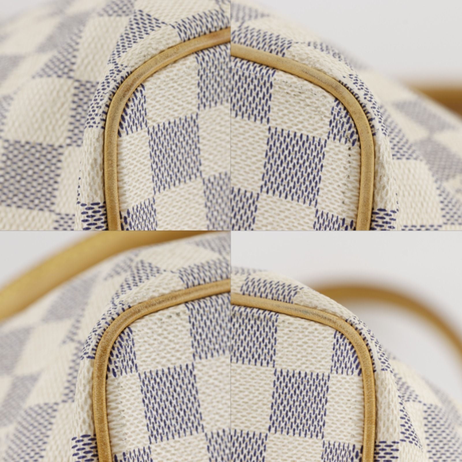 Louis Vuitton Saleya MM Damier Azur Canvas White Tote — view 4