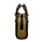 Loewe Amazona Nano Beige Dark Brown Mini Bag with Key Ring Leather — view 4