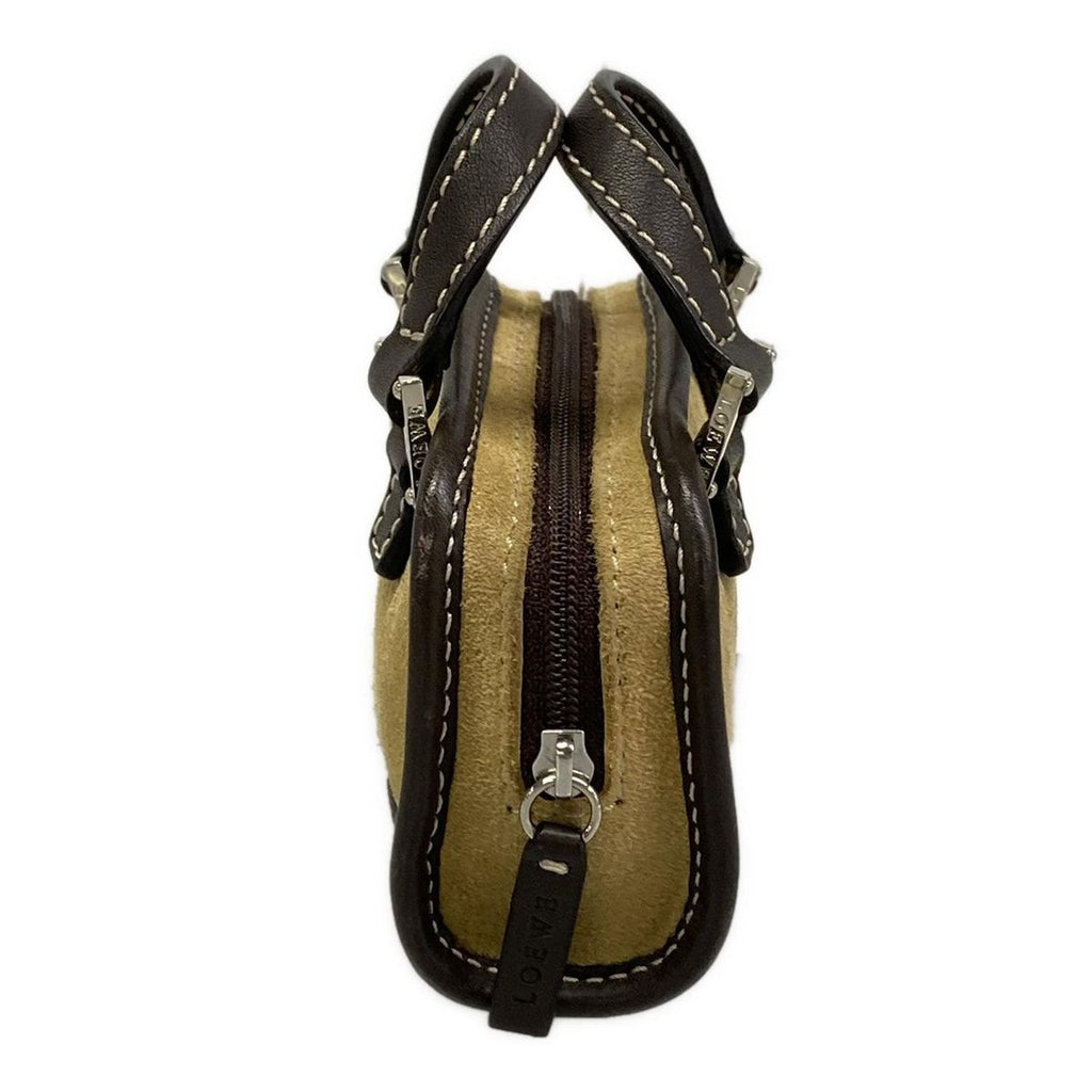 Loewe Amazona Nano Beige Dark Brown Mini Bag with Key Ring Leather — view 2