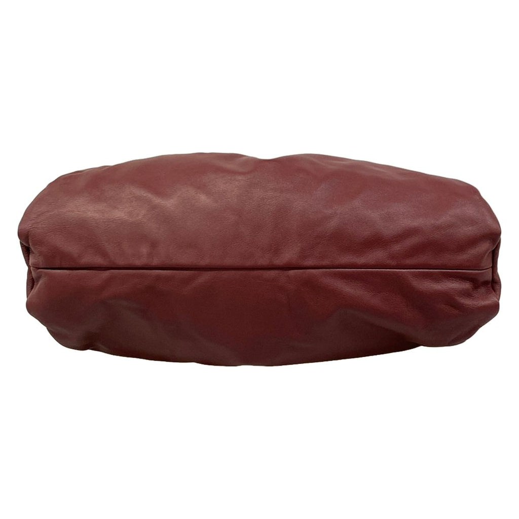 Bottega Veneta Handbag the Pouch Bordeaux Leather — view 5