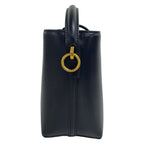 Saint Laurent Paris le 37 Mini Bucket Bag Black Gold Leather — view 2