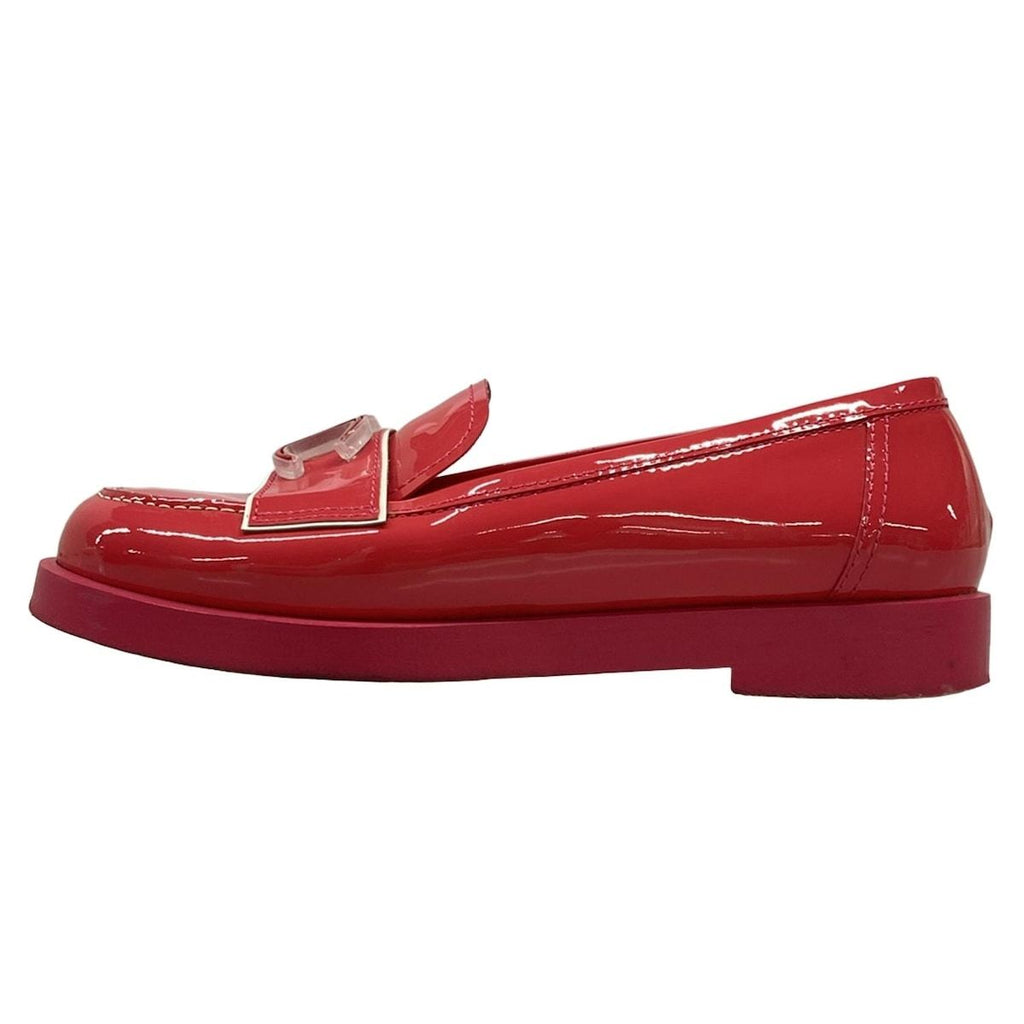 Chanel Loafers 35.5 C Pink CC Logo Leather