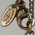 Chanel Camellia CC Logo Flower Motif Necklace Rhinestone Black White — view 8