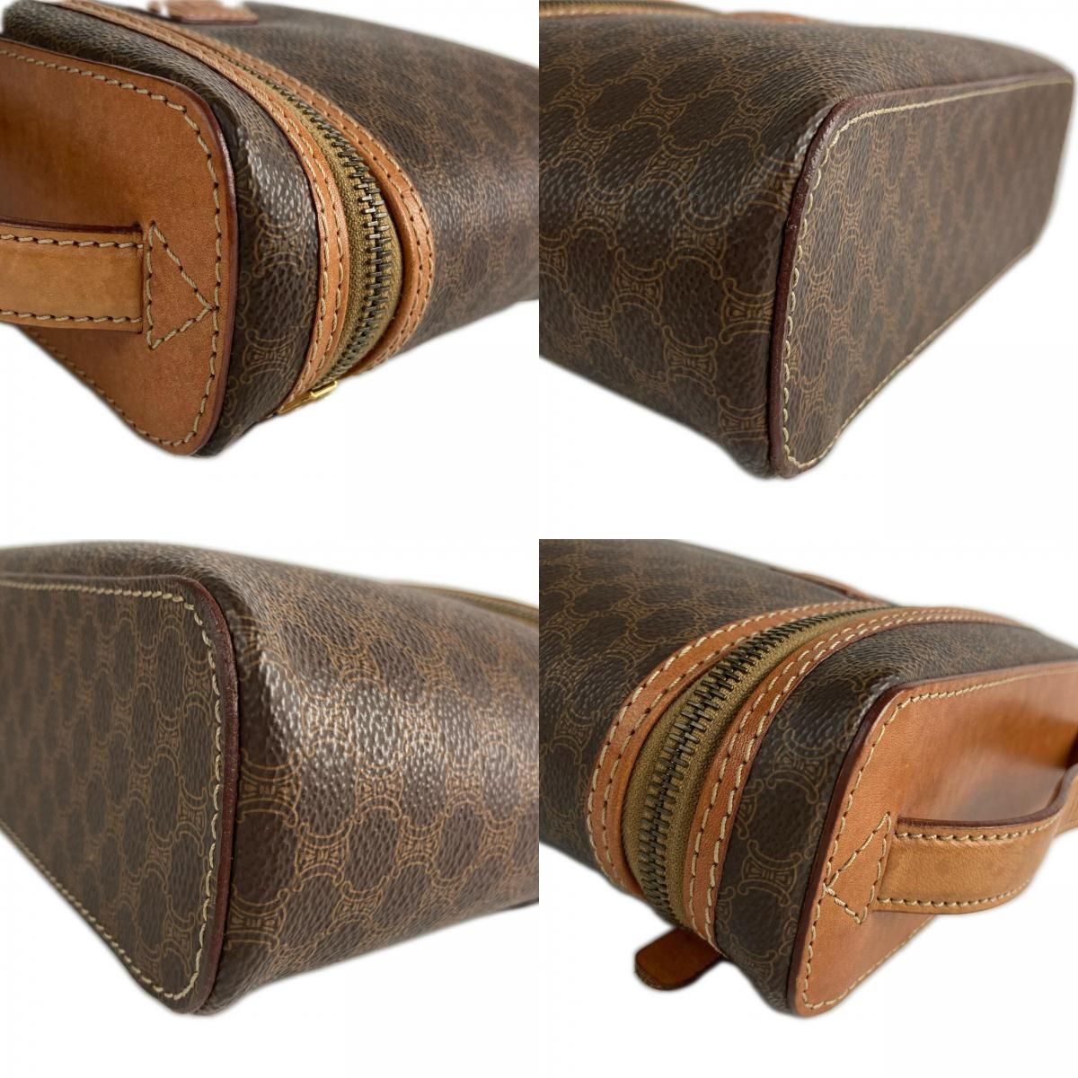 Celine Macadam Pattern Vanity Bag Vintage Brown — view 9