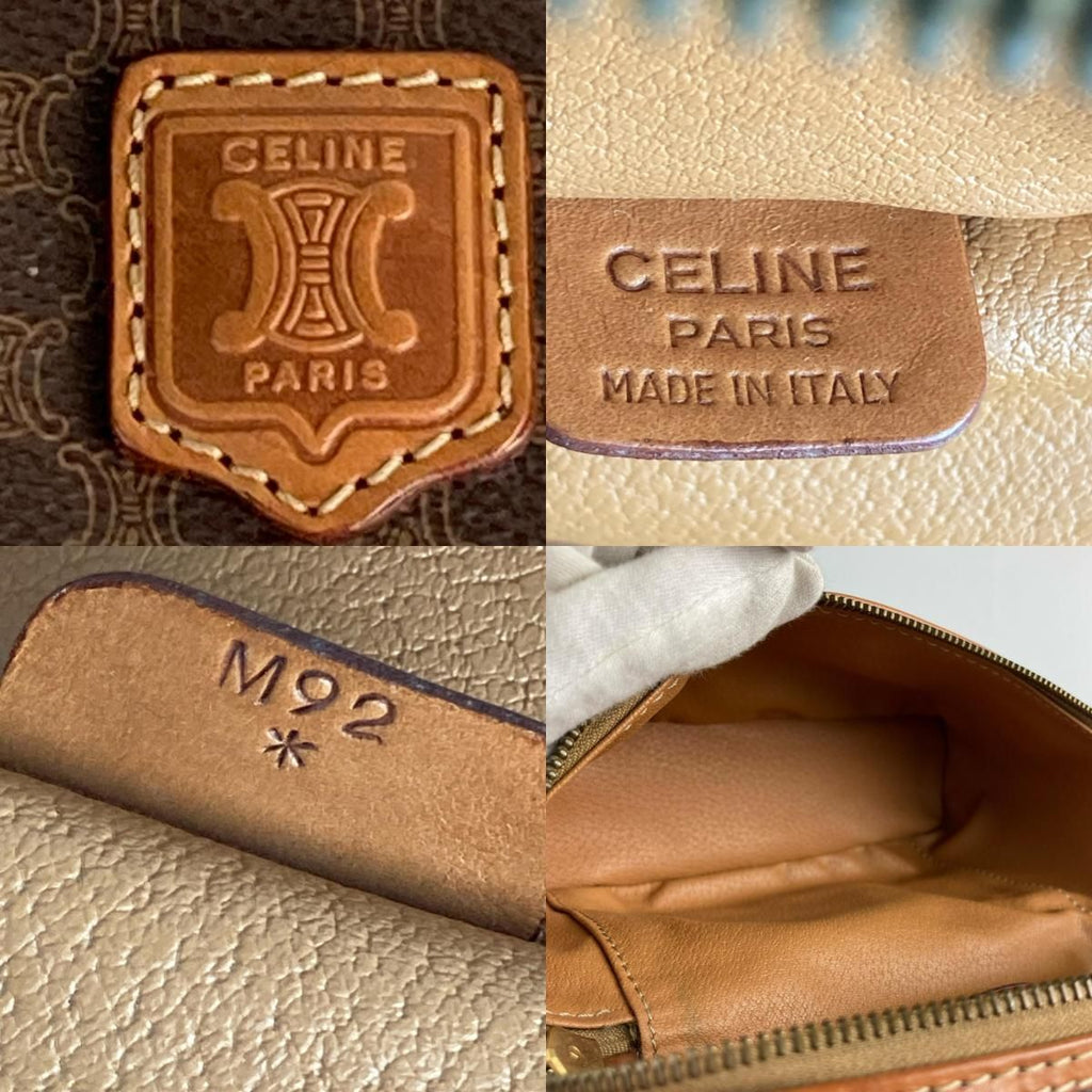 Celine Macadam Pattern Vanity Bag Vintage Brown — view 8