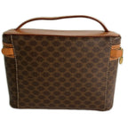 Celine Macadam Pattern Vanity Bag Vintage Brown — view 2
