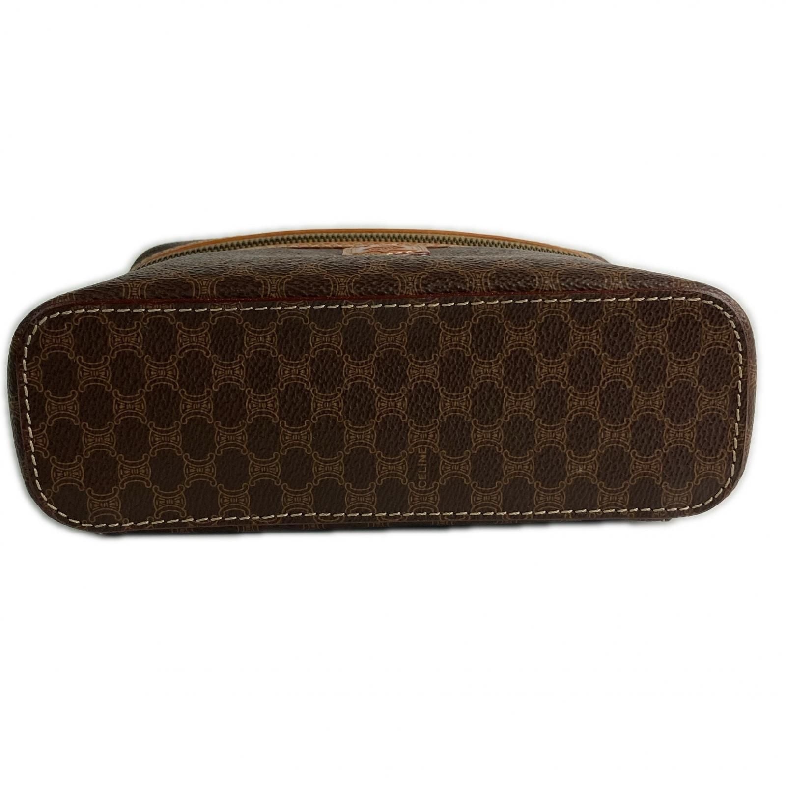 Celine Macadam Pattern Vanity Bag Vintage Brown — view 6