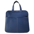 Hermes Handbag Halzan 31 Blue Saffiano Silver — view 3