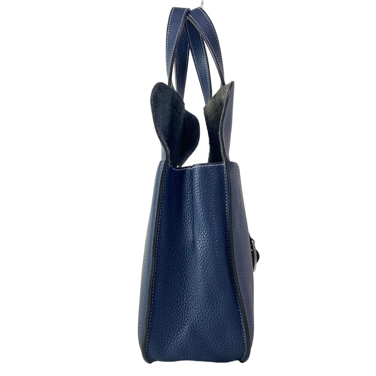 Hermes Handbag Halzan 31 Blue Saffiano Silver — view 2