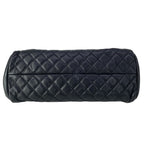 Chanel Shoulder Bag Quilted Black Chain Silver — view 5