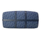 Dior Boston Bag Lango 50 Navy Dark Multi Tears Peace Sign Leather — view 5