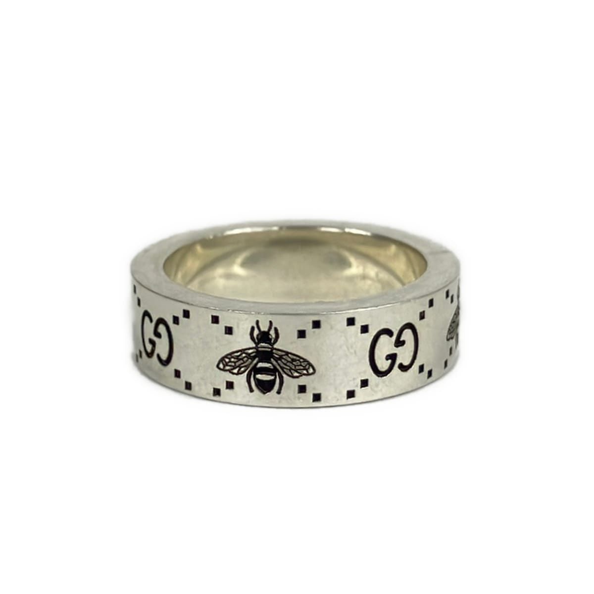 Gucci Ring GG Signature & Bee Silver — view 3