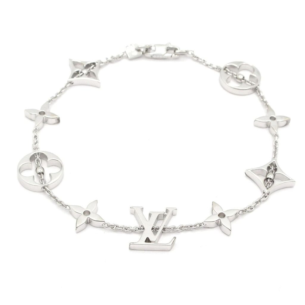 Louis Vuitton Bracelet Monogram 18k White Gold