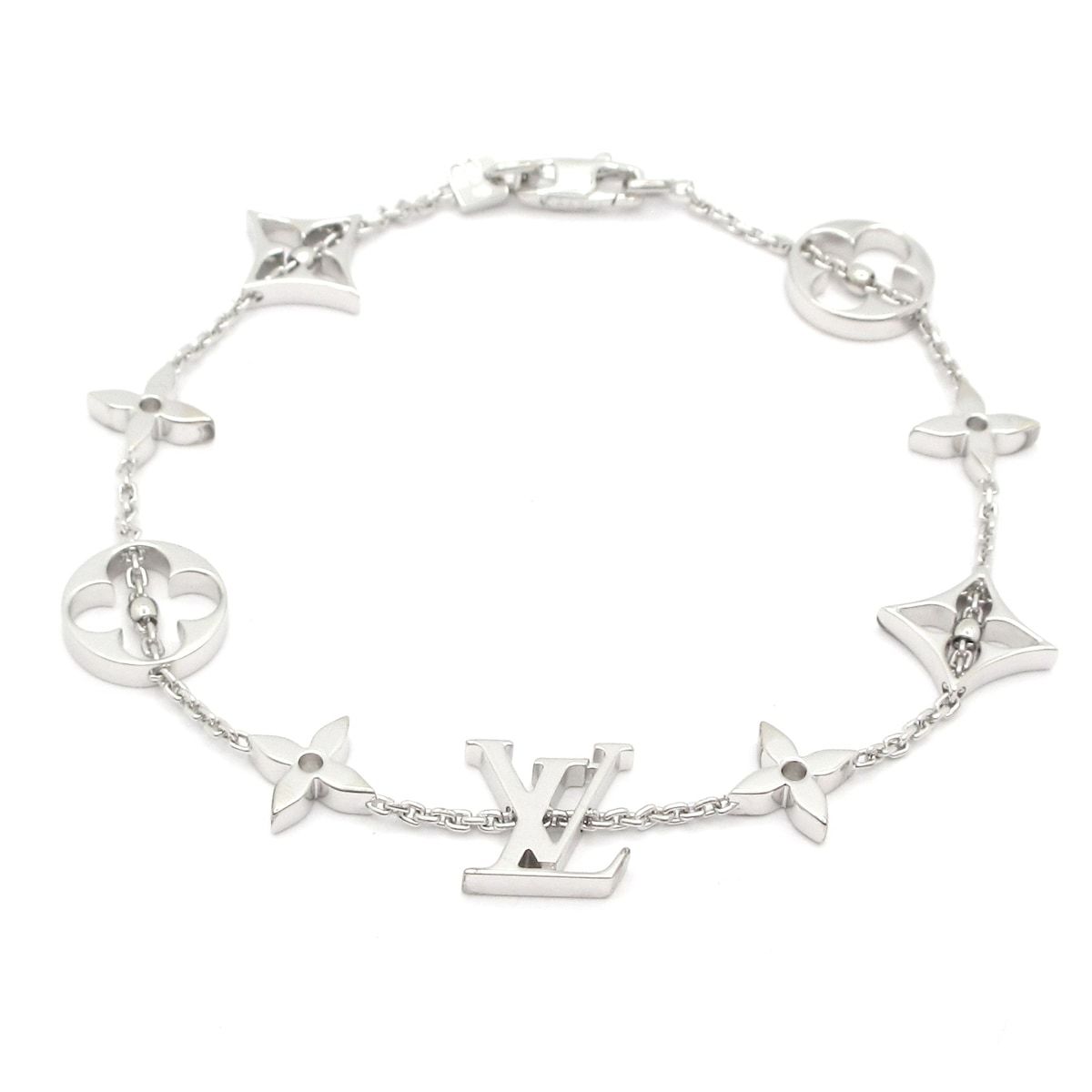 Louis Vuitton Bracelet Monogram 18k White Gold