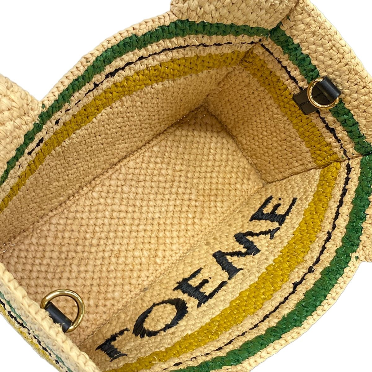 Loewe Tote Font Small Beige Black Multi — view 7