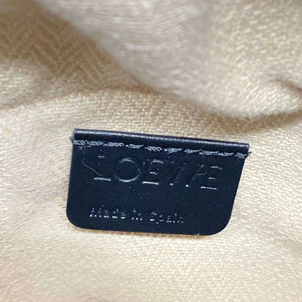 Loewe Shoulder Bag Beige Basket Natural Bee Drawstring Leather — view 9
