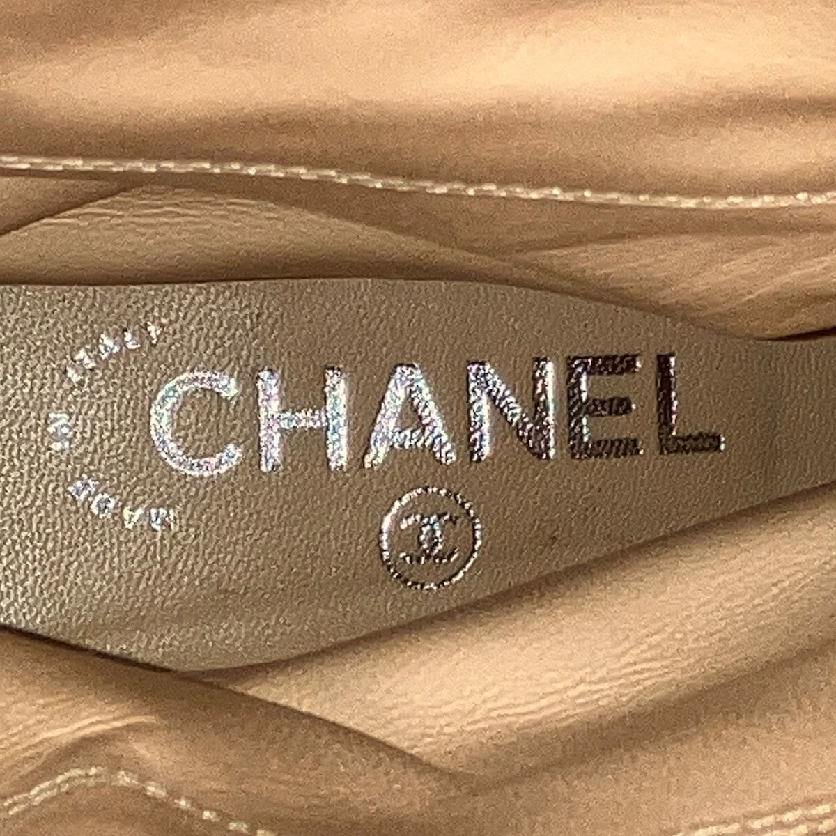 Chanel Long Boots 37.5 Black Silver Leather — view 5