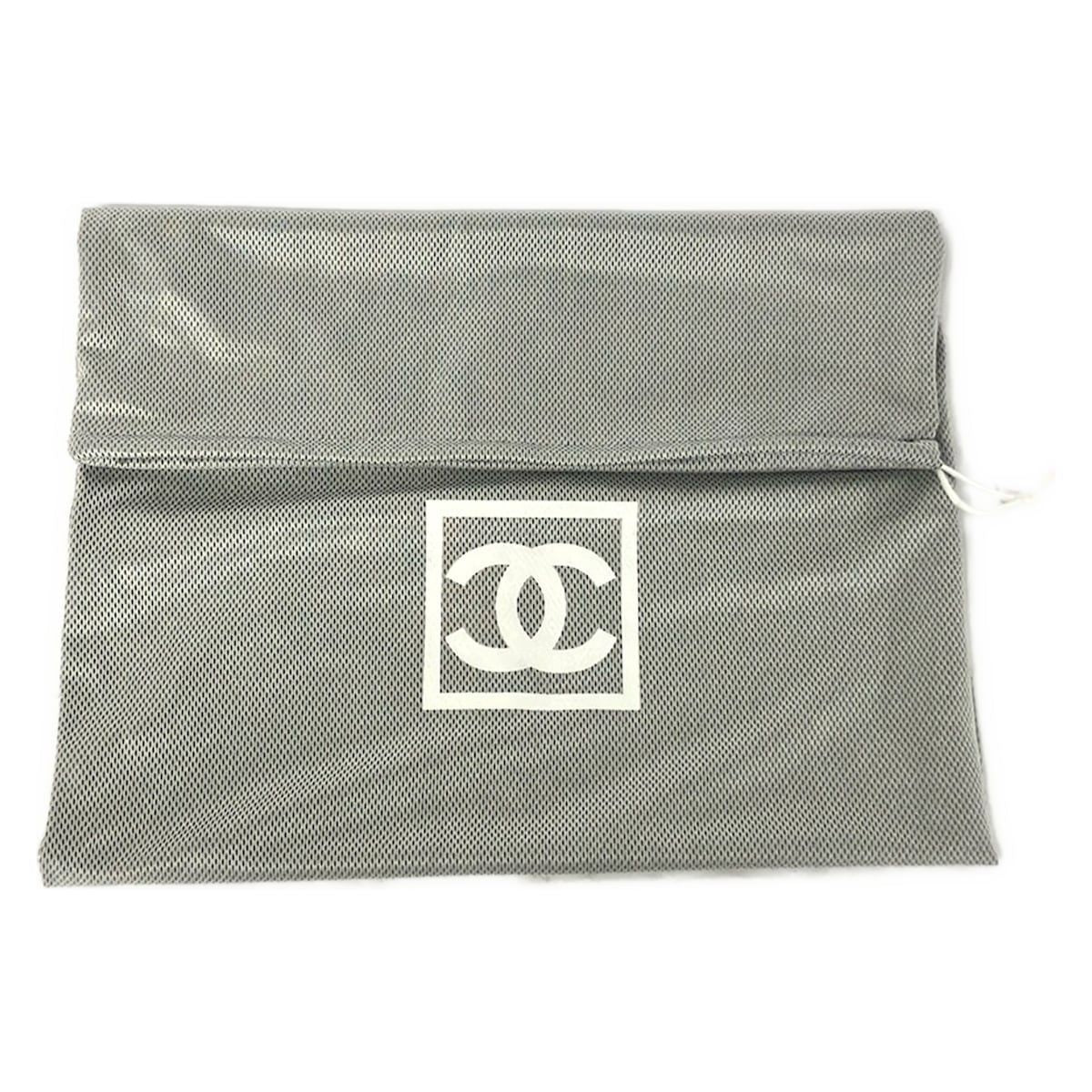 Chanel Long Boots 37.5 Black Silver Leather — view 7