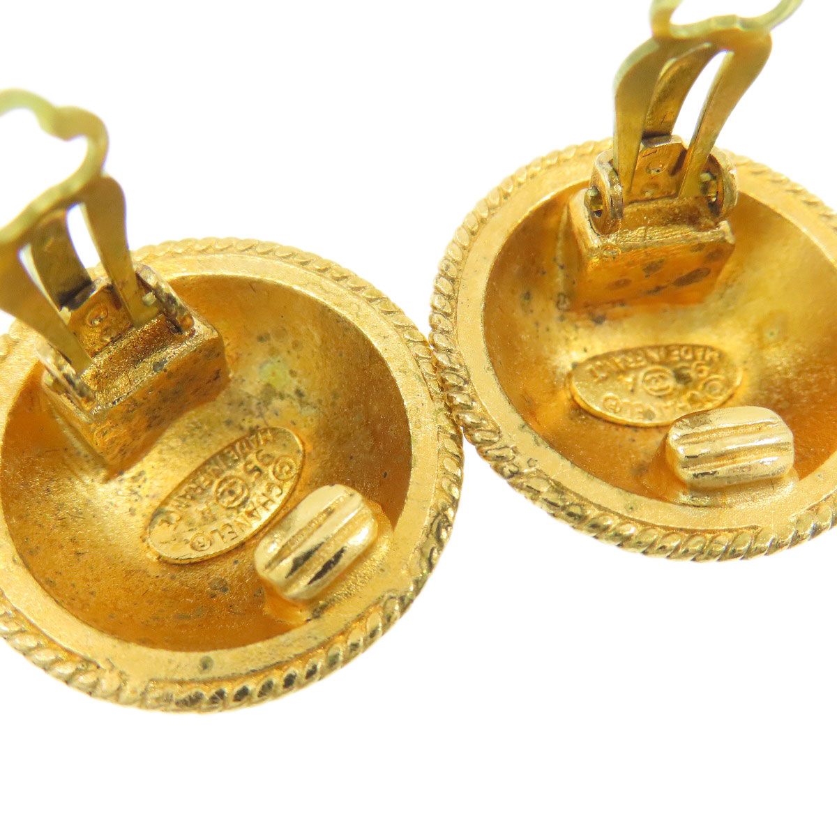 Chanel CC Logo Earrings Metal — view 5