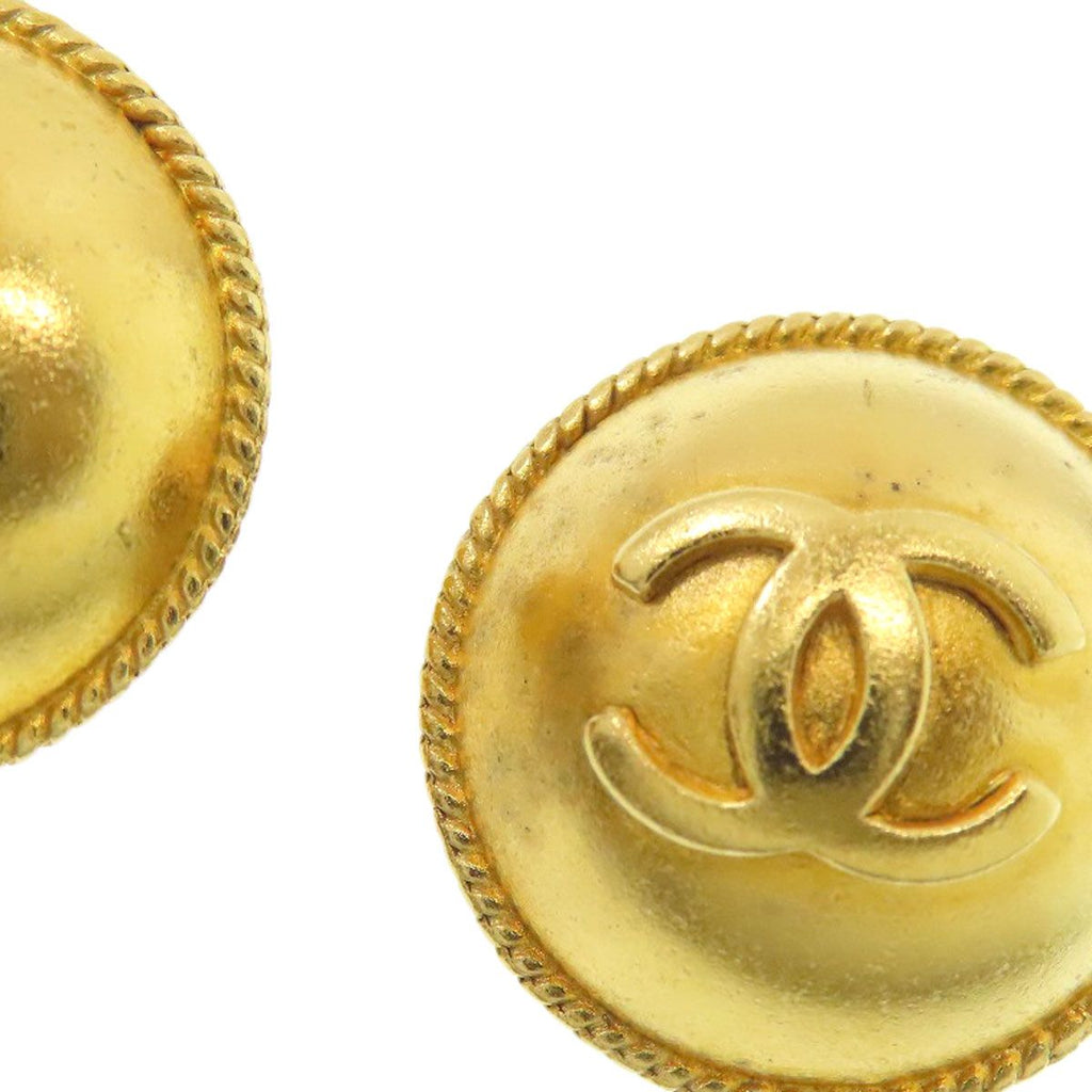 Chanel CC Logo Earrings Metal — view 7