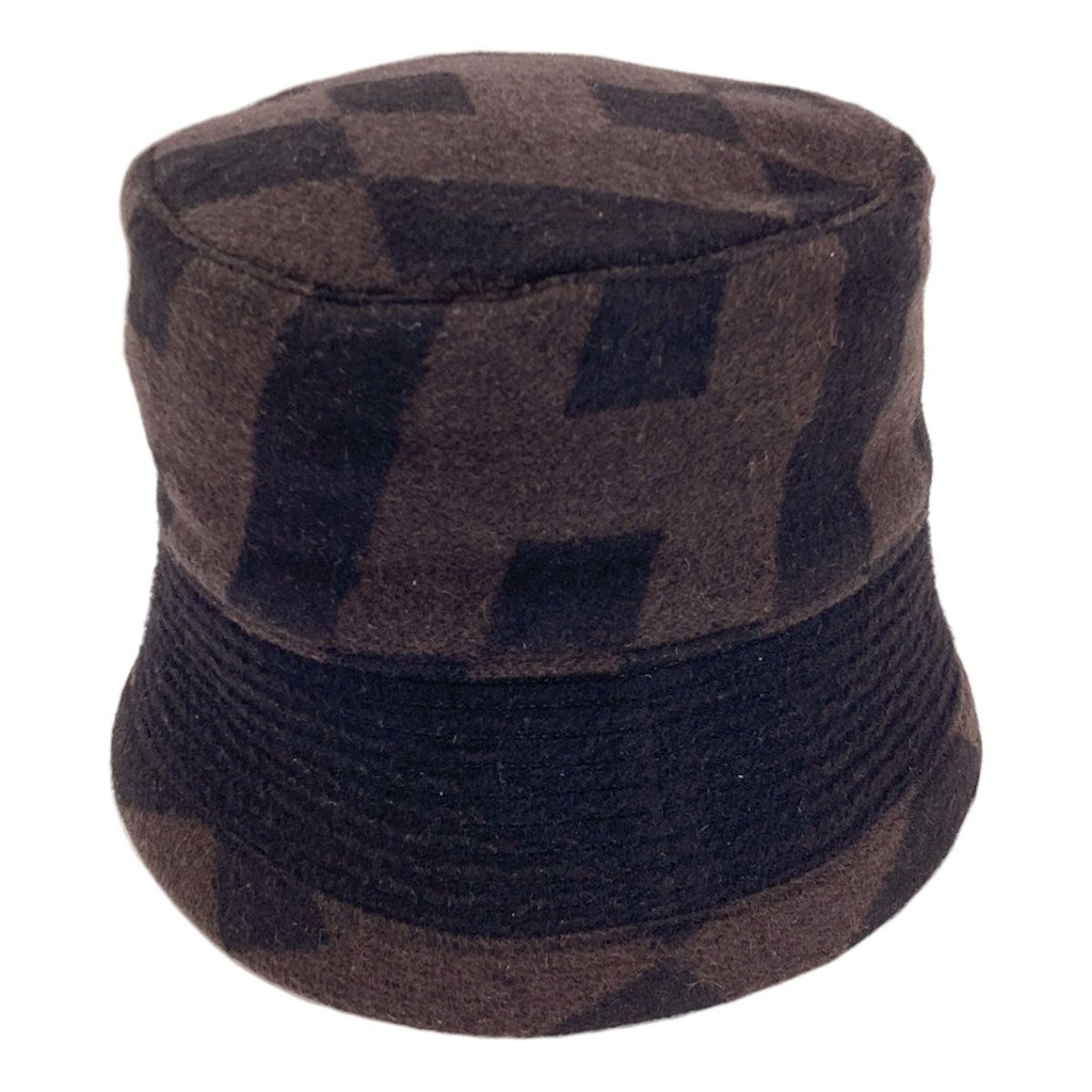 Hermes Pattern Camel Bucket Hat Cloth — view 2
