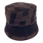 Hermes Pattern Camel Bucket Hat Cloth — view 2