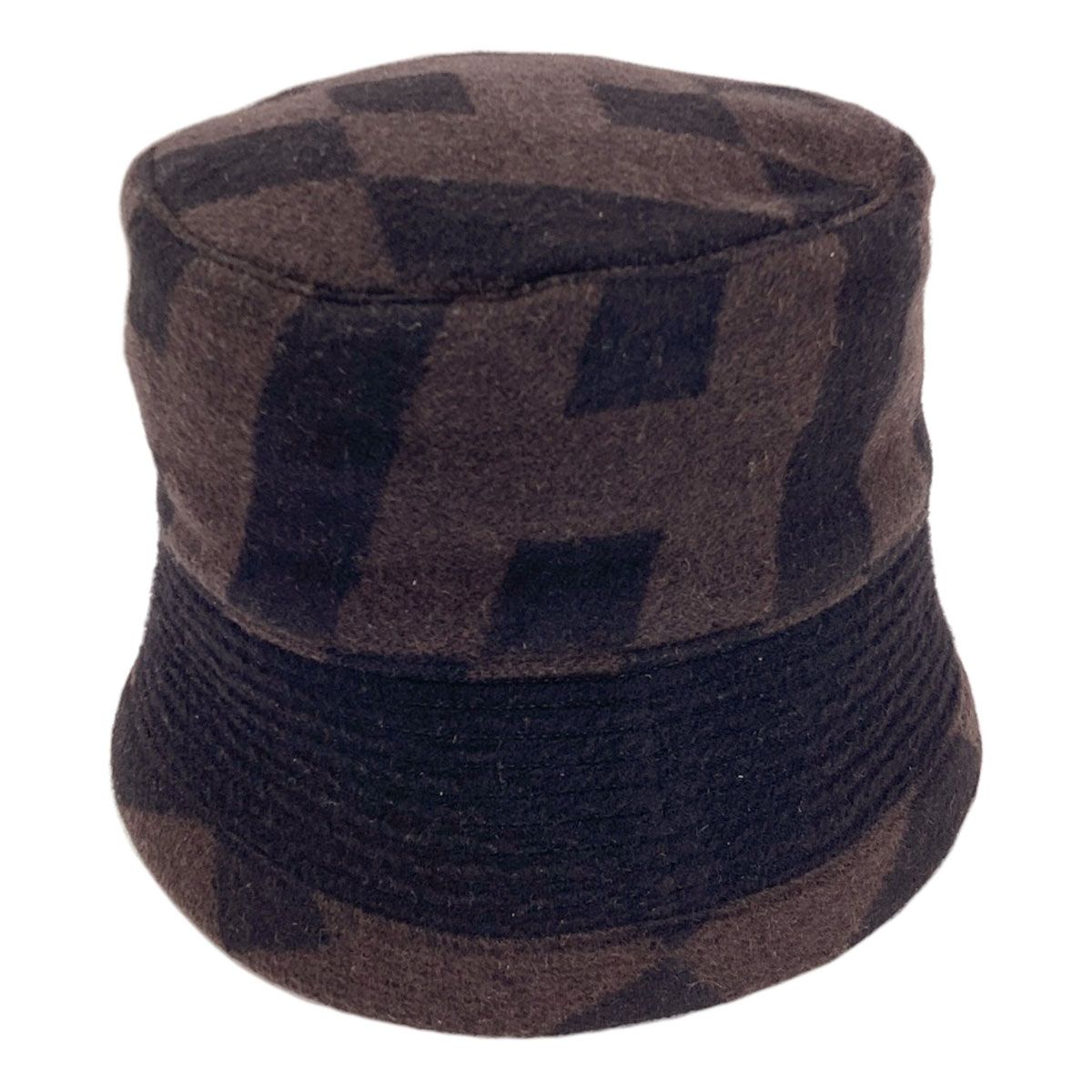 Hermes Pattern Camel Bucket Hat Cloth — view 2
