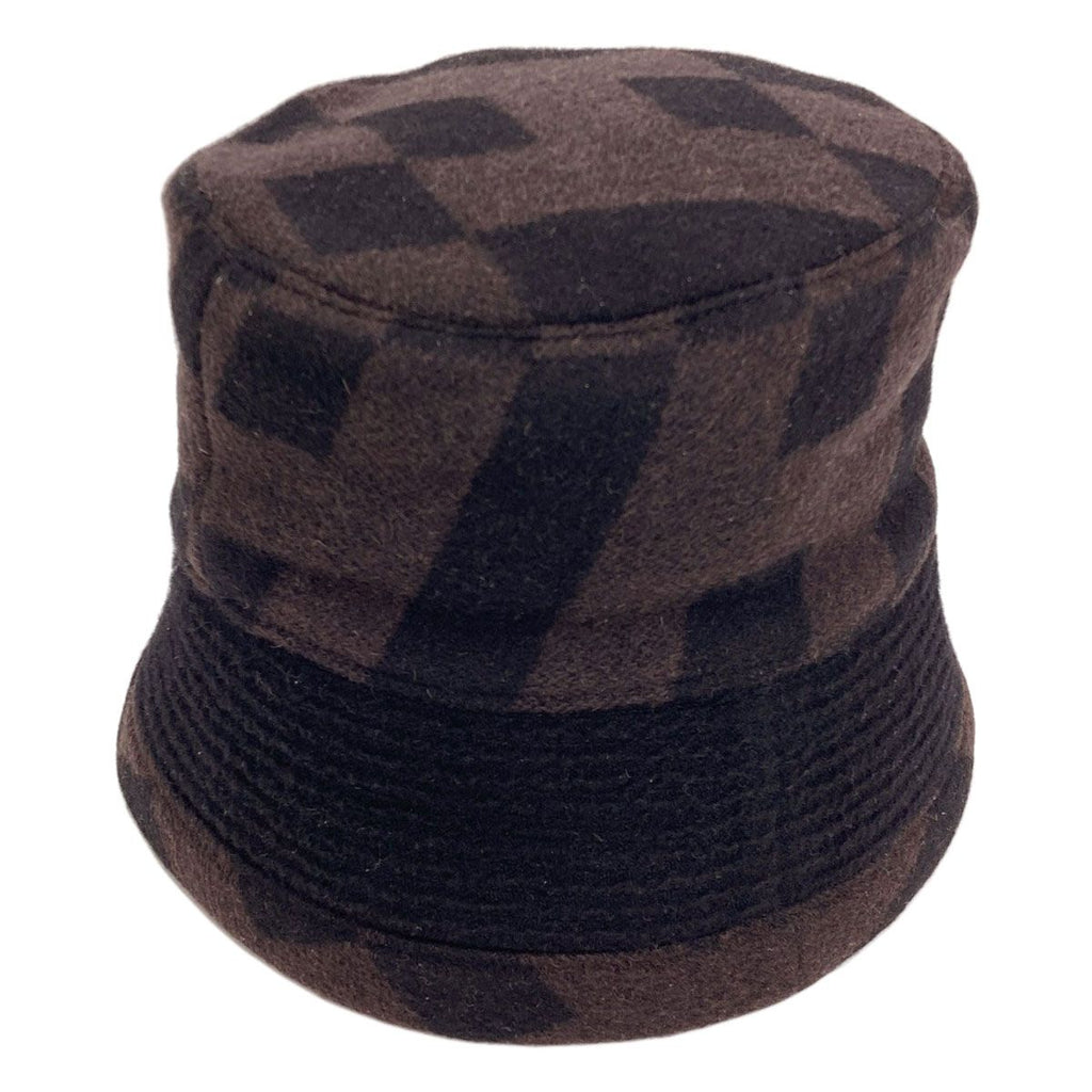 Hermes Pattern Camel Bucket Hat Cloth