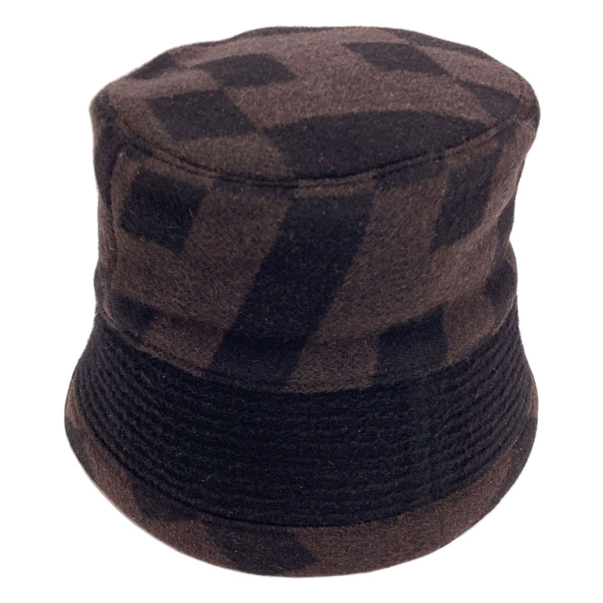 Hermes Pattern Camel Bucket Hat Cloth