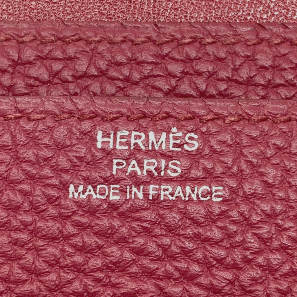 Hermes Dogon GM Silver Wallet Togo — view 8