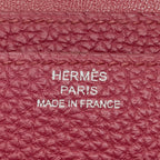 Hermes Dogon GM Silver Wallet Togo — view 8