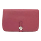 Hermes Dogon GM Silver Wallet Togo