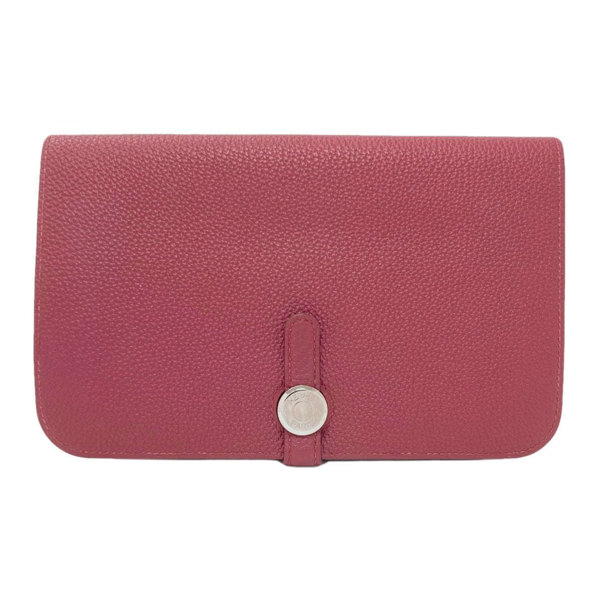 Hermes Dogon GM Silver Wallet Togo