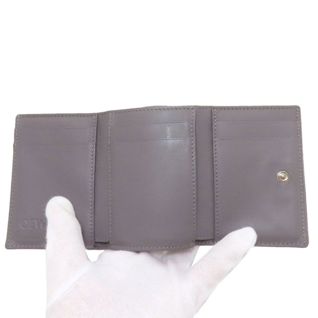 Loewe Anagram Trifold Wallet Leather — view 4