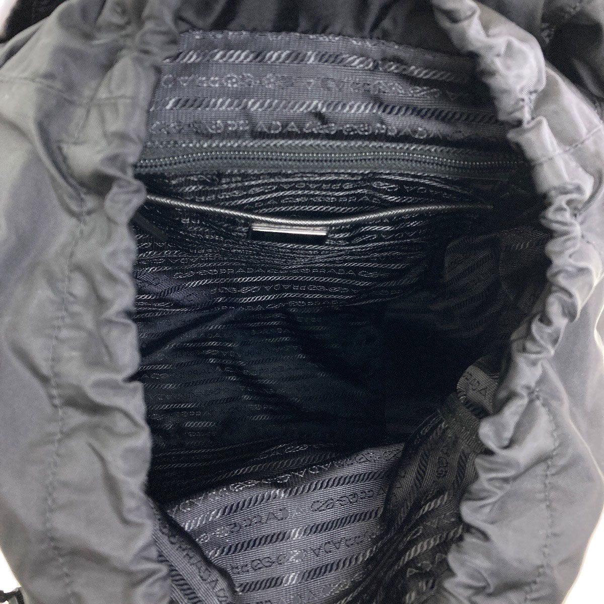 Prada Logo Backpack Nylon — view 5
