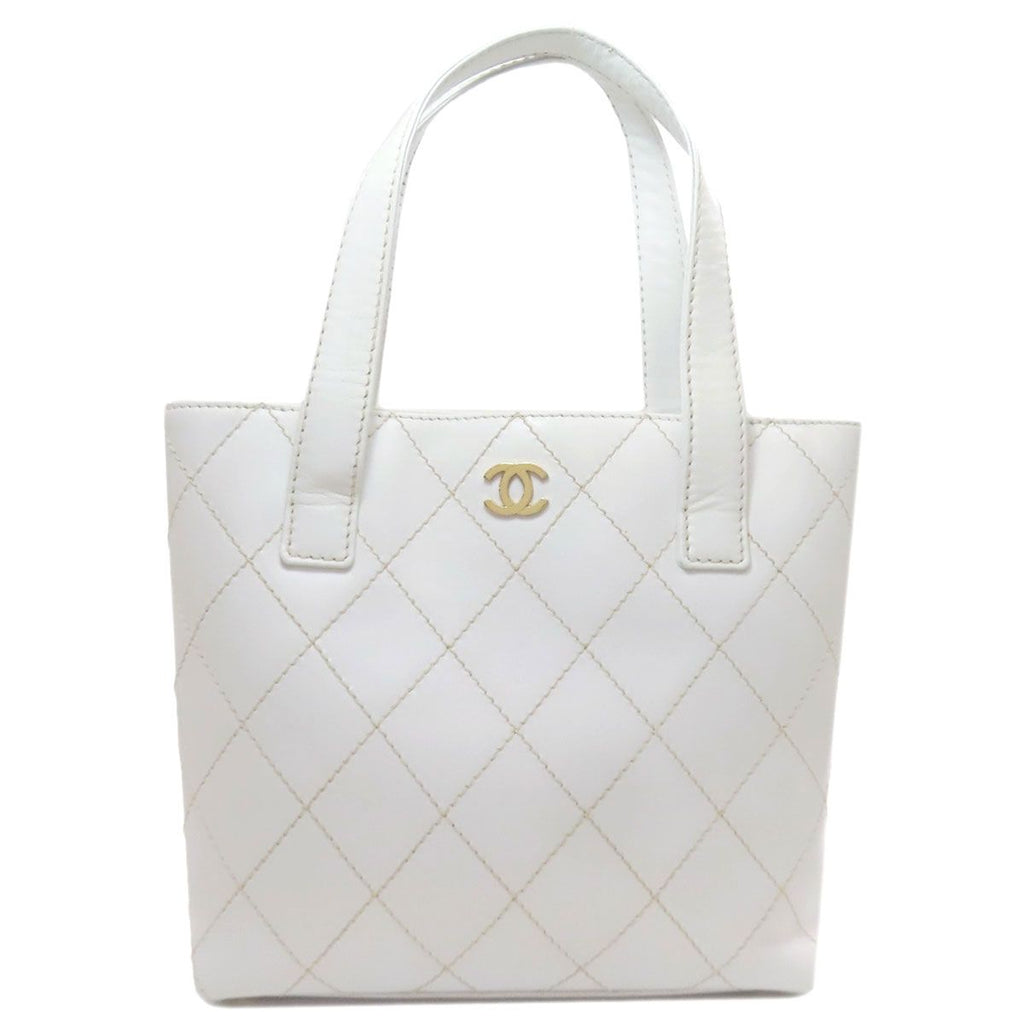 Chanel Wild Stitch Gold Tote Calf