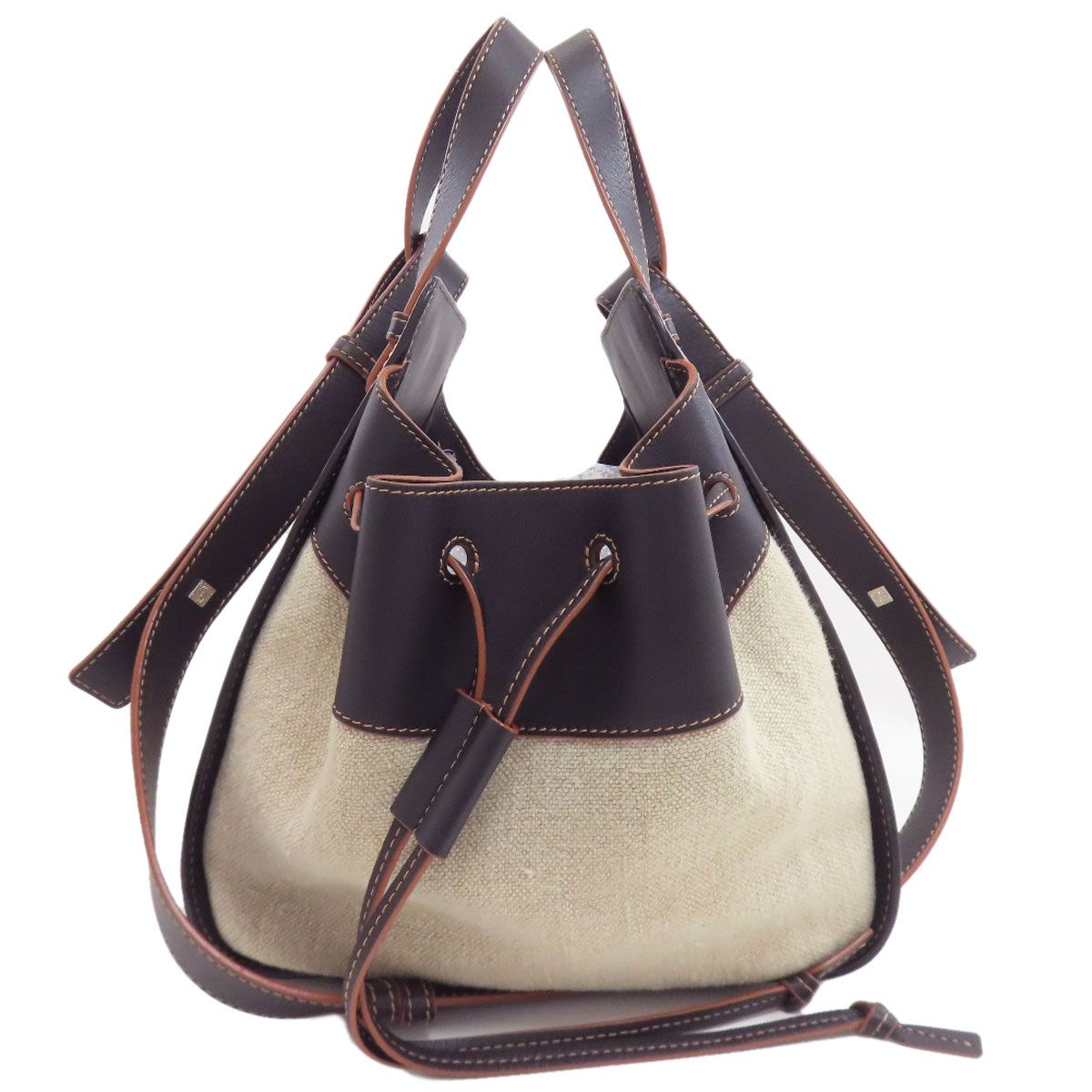 Loewe Hammock 2-Way Handbag Calf Canvas — view 3